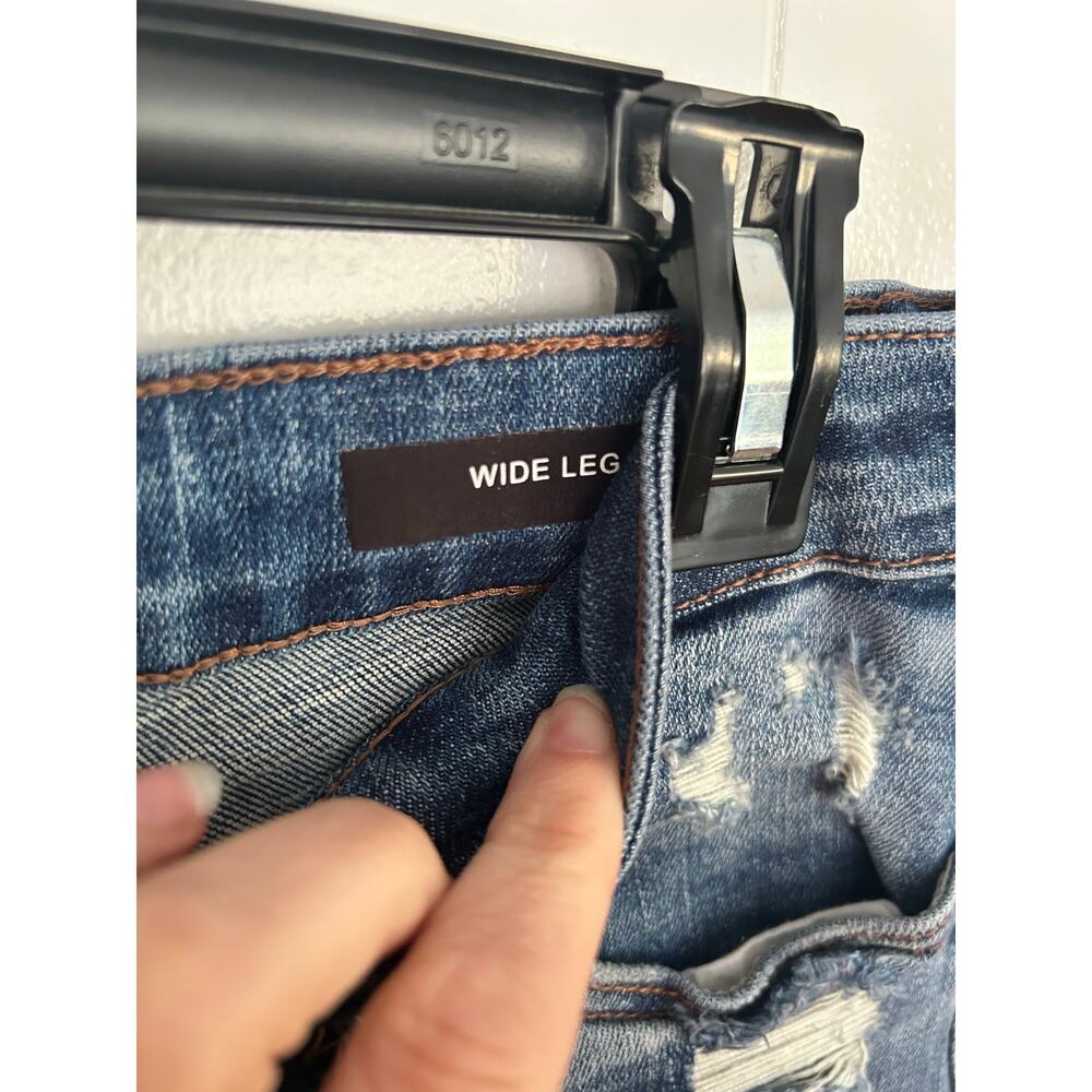 Judy Blue Wide Leg Medium Wash Blue Jeans Women's 9/29 (Actual 31) XC Fast Ship - Picture 9 of 10